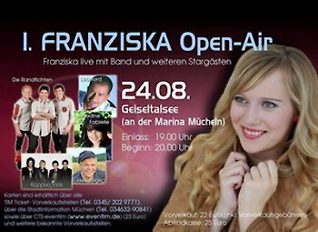 Erstes Franziska Open Air am 24.08.2013 in Mücheln